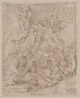 K 093
<br/>
Rust op de vlucht naar Egypte
<br/>
<em>Poussin, Nicolas (1594-1665) - kopie naar</em>